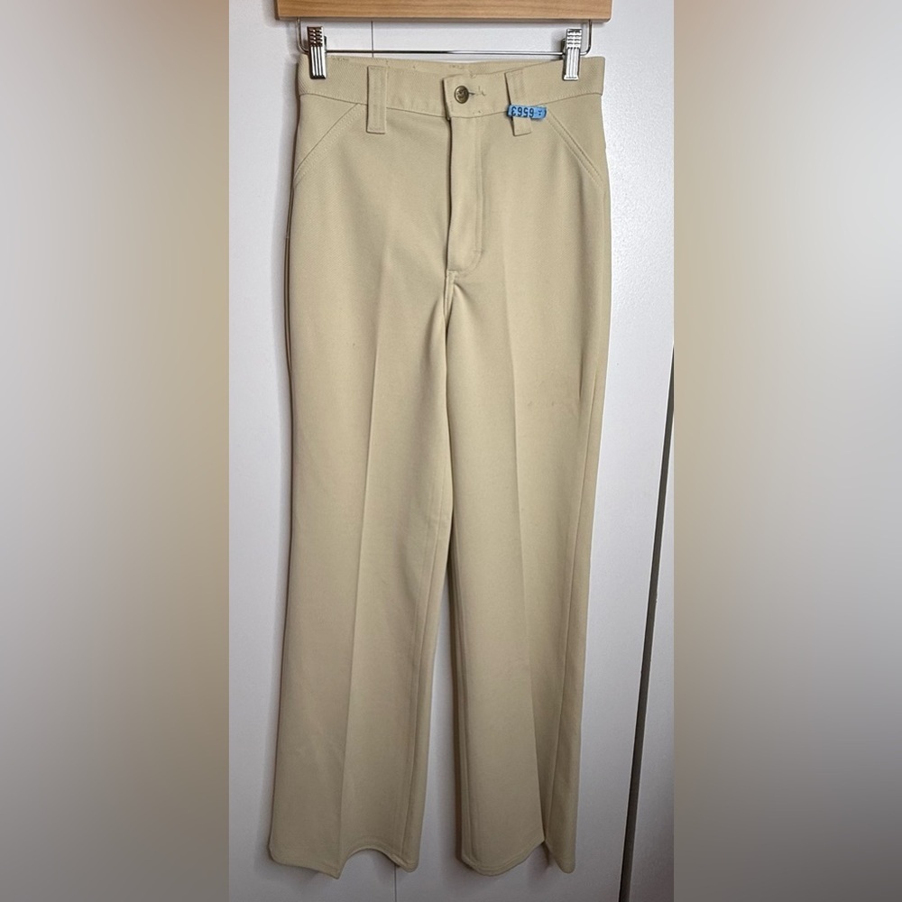 Vintage Lee Pants Ms. Lee Union Made Cream High Waist (no size)